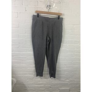 Gaiam Women's Elastic Waist Jogger Pant Regular Fit Stretch Charcoal Gray Size L